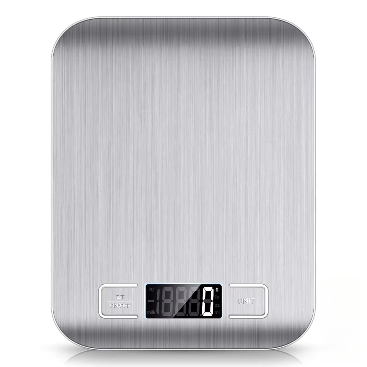 10Kg Kitchen Scale,Digital Kitchen Scale with Tare Function, Electronic Coffee Brewing Scale, LCD Display Stainless Steel Screen